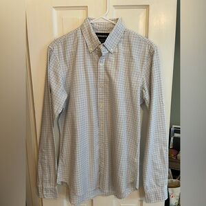 Men’s Bonobos Everyday Oxford Shirt, size M, blue nickel check
